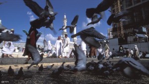 MECCA, SAUDI ARABIA - MARCH 2000: General view of daily life outside the Masjid Al-Haram mosque, location of the Kaaba, Islam's most sacred sanctuary and pilgrimage shrine, March 2000 in Mecca, Saudi Arabia. (Photo by Reza/Getty Images)