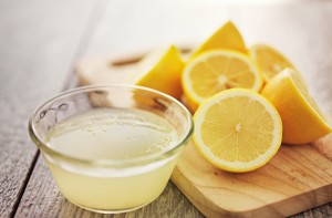 freshly squeezed lemon juice in small bowl